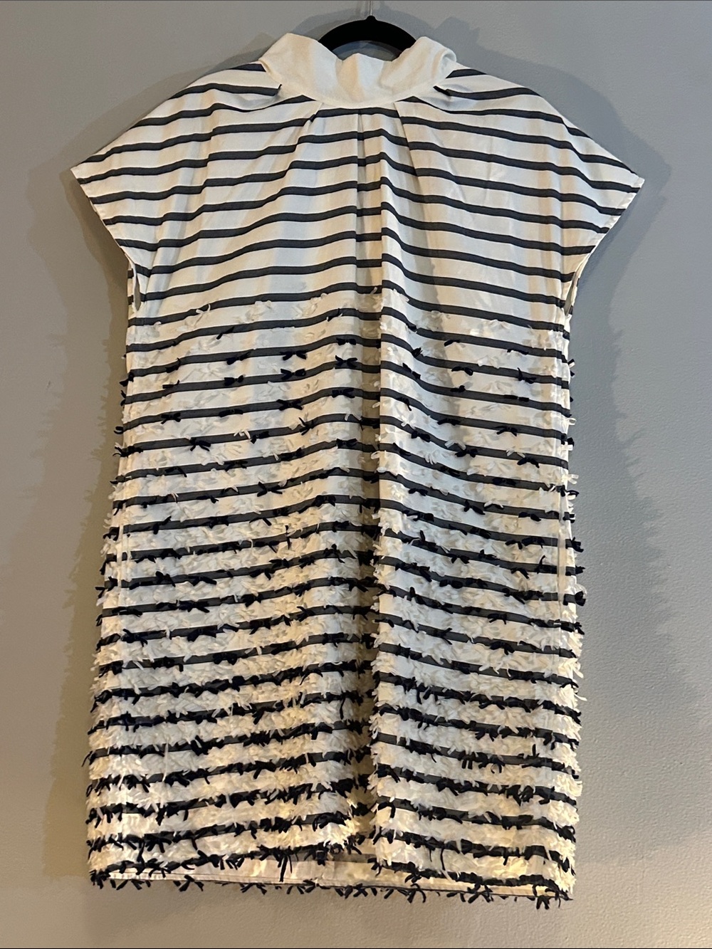 Like new black and white striped Ann Mashburn dress size large